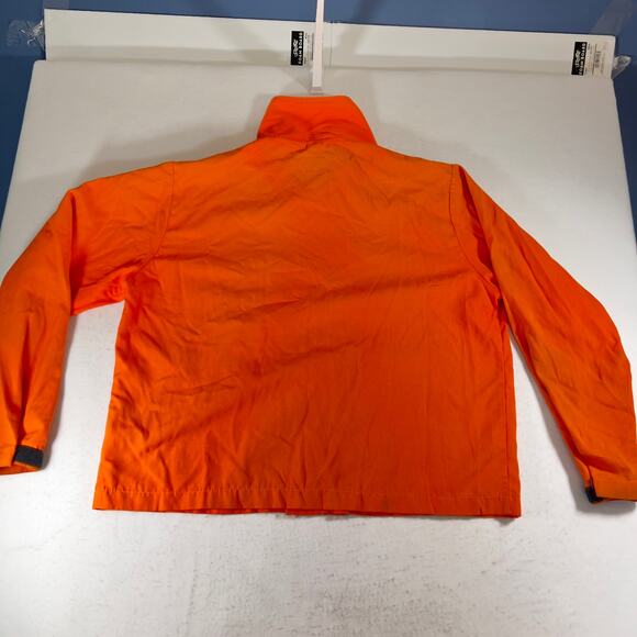 Tyndale FR Full Zip / Snap Cover Shirt Men L Safety Orange Union Made USA Smock - Picture 5 of 14